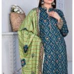 qalamkar linen dress by dhagapk