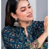 qalamkar linen dress by dhagapk