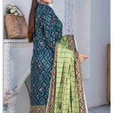 qalamkar linen dress by dhagapk