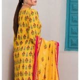 qalamkar linen dress by dhagapk