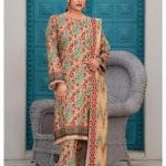 qalamkar linen dress by dhagapk
