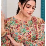 qalamkar linen dress by dhagapk