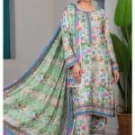 qalamkar linen dress by dhagapk