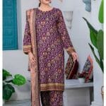 qalamkar linen dress by dhagapk