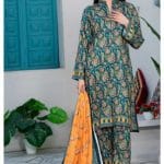 qalamkar linen dress by dhagapk
