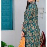 qalamkar linen dress by dhagapk