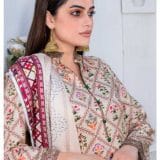 qalamkar linen dress by dhagapk